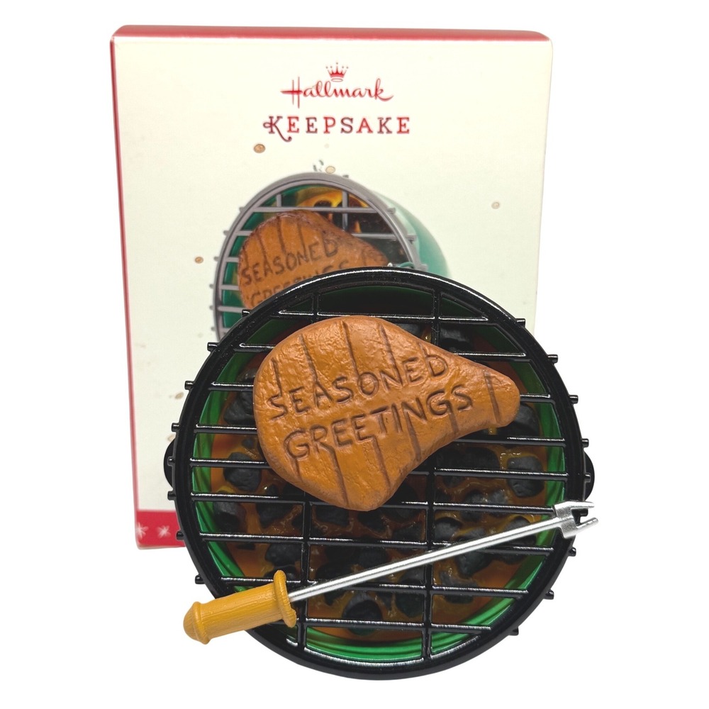 Hallmark Keepsake 2016 Seasoned Greetings BBQ Grill Christmas Ornament with Box